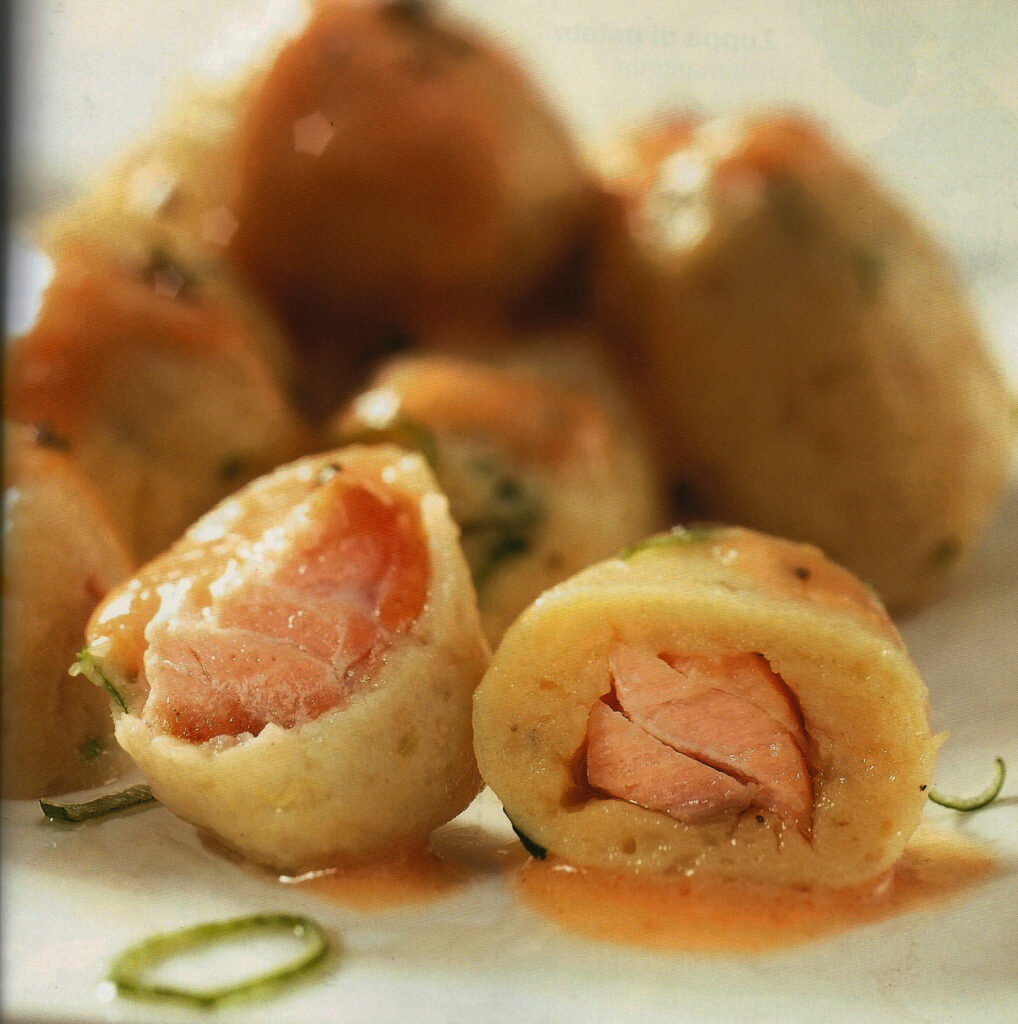 Gnocchi ripieni di salmone