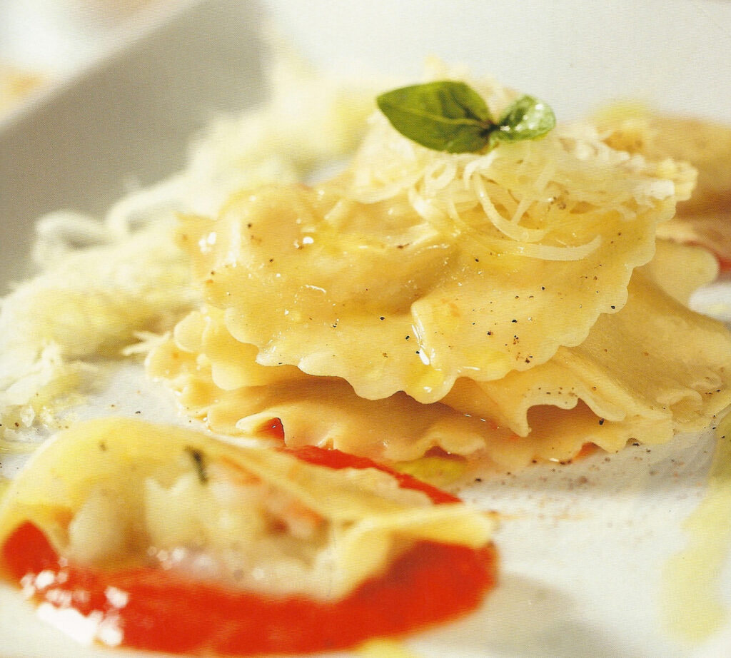 Ravioli di patate e caciotta