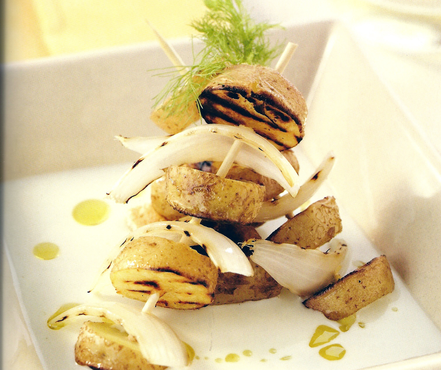 Spiedini di patate e gorgonzola