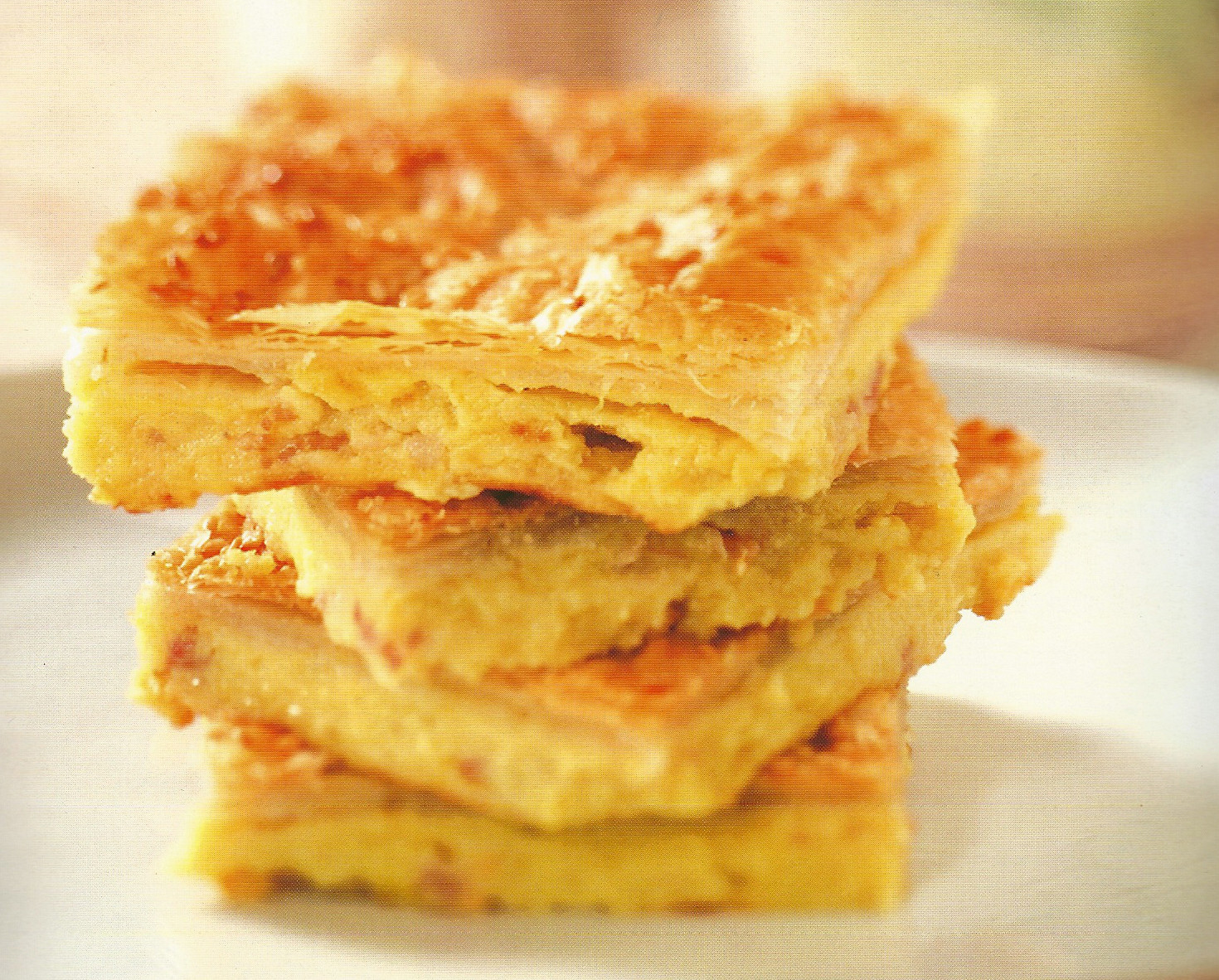 Tortino di patate e bacon in sfoglia